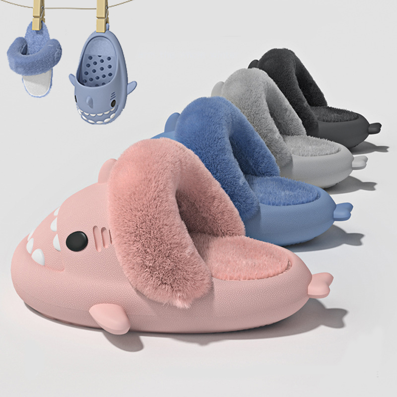 Shark Bite Cozy Slippers